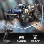 Womaqu 1/14 Brushless RC Cars for Adults, Max 42mph Oil Shock Absorber Electric 4WD High-Speed RC Car, Remote Control car for Adults RC Truck with Two 2S Lipo Batteries, Compatible with 3S Lipo