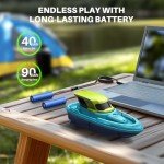 SYMA RC Boats 2 Pack for Kids 8-12, Remote Control Racing Boat Set for Pool with LED Lights, 40 Mins Playtime (2 Batteries) & One-Key Water Spray, Summer Gifts Toys for Boys and Girls