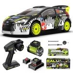 RIAARIO 1/10 Brushless RC Cars 50 MPH Fast Speed for Adults Rally Car with Gyro 4WD RC Truck Waterproof Monster Trucks Remote Control Car with 3S 2200mAh Rechargeable Battery