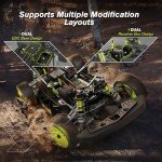 RIAARIO 1/10 Brushless RC Cars 50 MPH Fast Speed for Adults Rally Car with Gyro 4WD RC Truck Waterproof Monster Trucks Remote Control Car with 3S 2200mAh Rechargeable Battery