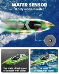 Remote Control Boat for Kids Adults: 2Pack RC Boat with LED Lights for Pools Lakes, 2.4Ghz, 50-100Mins Long Playtime, Rechargeable Batteries, Waterproof, Summer Pool Water Toys Gifts for Kids 8-12