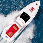 POCO DIVO Atlantic Yacht Luxury Modern Cruise 28" RC Model Boat Radio Remote Control Speed Watercraft Racing Ship, Red