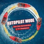 NBJIALIN RC Boat - Remote Control Boats for Adult,2.4GHz RC High Speed Boats for Pool Lakes River,Mini Racing Boat with LED Lights for Summer Water Toy (Red)