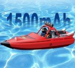 NBJIALIN RC Boat - Remote Control Boats for Adult,2.4GHz RC High Speed Boats for Pool Lakes River,Mini Racing Boat with LED Lights for Summer Water Toy (Red)