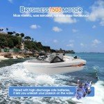 Rc Boat for Pool, Remote Control Kart Boat with Turbine Water Jet/Brushless Power, 2.4ghz Low-Speed 1:12 Scale Model Ship for Kids Adults