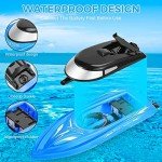 Lumiparty 4PACK RC Boat,Remote Control Boats for Kids and Adults,10km/H 2.4G High Speed Remote Control Boat, Fast RC Boats for Pools and Lakes with 8 Rechargeable Battery.