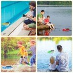 Lumiparty 4PACK RC Boat,Remote Control Boats for Kids and Adults,10km/H 2.4G High Speed Remote Control Boat, Fast RC Boats for Pools and Lakes with 8 Rechargeable Battery.