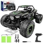 BEZGAR TB142 Remote Control Car - 1:14 Scale RC Cars, 20 Km/h 2WD All-Terrains Electric Off-Road Vehicle Truck Crawler Toy with Two Rechargeable Batteries for Boys Kids and Adults