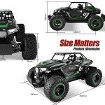 BEZGAR TB142 Remote Control Car - 1:14 Scale RC Cars, 20 Km/h 2WD All-Terrains Electric Off-Road Vehicle Truck Crawler Toy with Two Rechargeable Batteries for Boys Kids and Adults