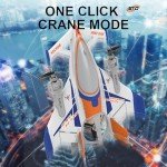 FLYCOLOR QIDI 570 RC Airplane 2.4Gh 6CH RC Glider Fixed Wing Aircraft 3 Flight Models Brushless RC Helicopters Vertical Takeoff RC Glider (Blue)