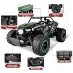 BEZGAR TB142 Remote Control Car - 1:14 Scale RC Cars, 20 Km/h 2WD All-Terrains Electric Off-Road Vehicle Truck Crawler Toy with Two Rechargeable Batteries for Boys Kids and Adults