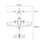 SoloGood HEE Wing T-01 Fixed Wing RC Plane, 730mm Fixed Wingspan PNP EPP Foam RC Airplane, Easy Control for Beginners