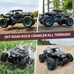 BEZGAR TB142 Remote Control Car - 1:14 Scale RC Cars, 20 Km/h 2WD All-Terrains Electric Off-Road Vehicle Truck Crawler Toy with Two Rechargeable Batteries for Boys Kids and Adults