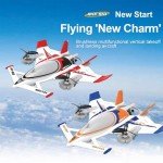 FLYCOLOR QIDI 570 RC Airplane 2.4Gh 6CH RC Glider Fixed Wing Aircraft 3 Flight Models Brushless RC Helicopters Vertical Takeoff RC Glider (Blue)
