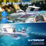 ITEFDTUTNE RC Plane for Water Land & Air, Amphibious Tri-Phibian Aircraft with 2 Batteries, Large 3CH RC Airplane Toy for Adults Kids Beginners Boys Gifts