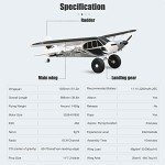 Fms Rc Planes for Adults Remote Control Airplane 1300MM (52") Piper PA-18 Super CUB with Reflex V3 6 Channel Hobby Rc Airplanes for Beginners PNP