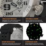 HAZARD 4 Titanium Tritium Dive-Watch: WHT/BLK - GGYG