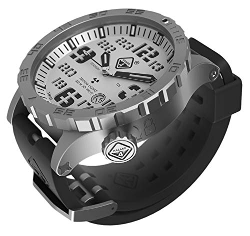 HAZARD 4 Titanium Tritium Dive-Watch: WHT/BLK - GGYG