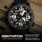 HAZARD 4 Titanium Tritium Dive Watch: Black PVD