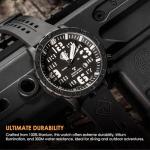 HAZARD 4 Titanium Tritium Dive Watch: Black PVD