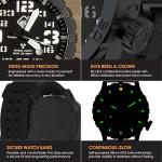 HAZARD 4 Titanium Tritium Dive Watch: Black PVD