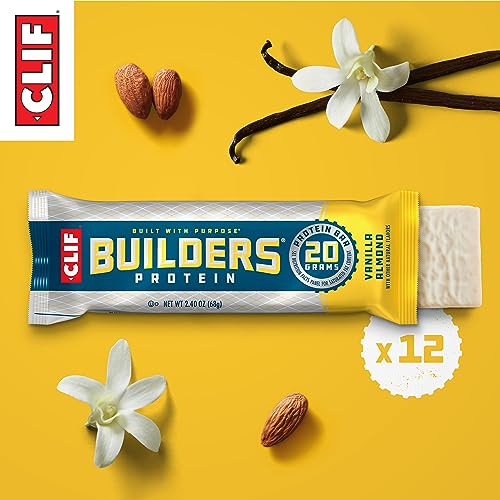 CLIF Builders Vanilla Almond Protein Bars - 20g Protein