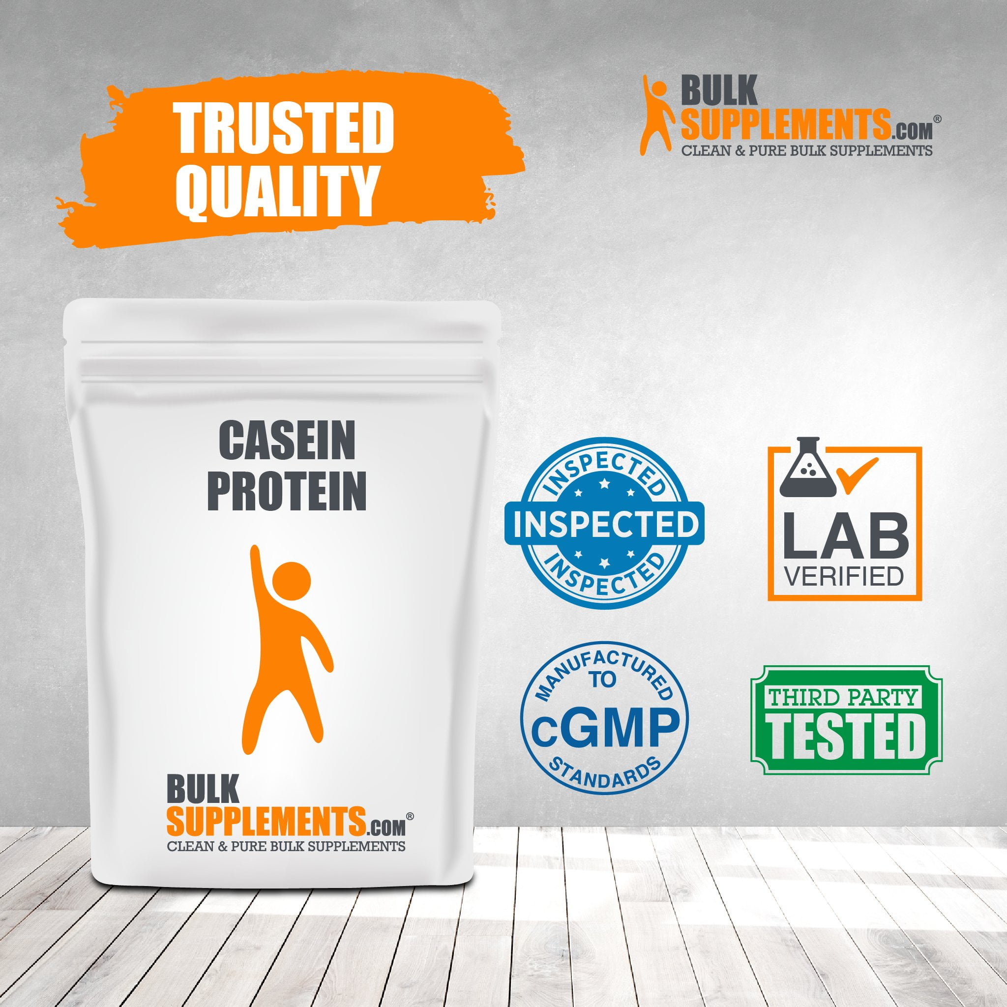 BulkSupplements Casein Protein for Muscle Recovery (100g)