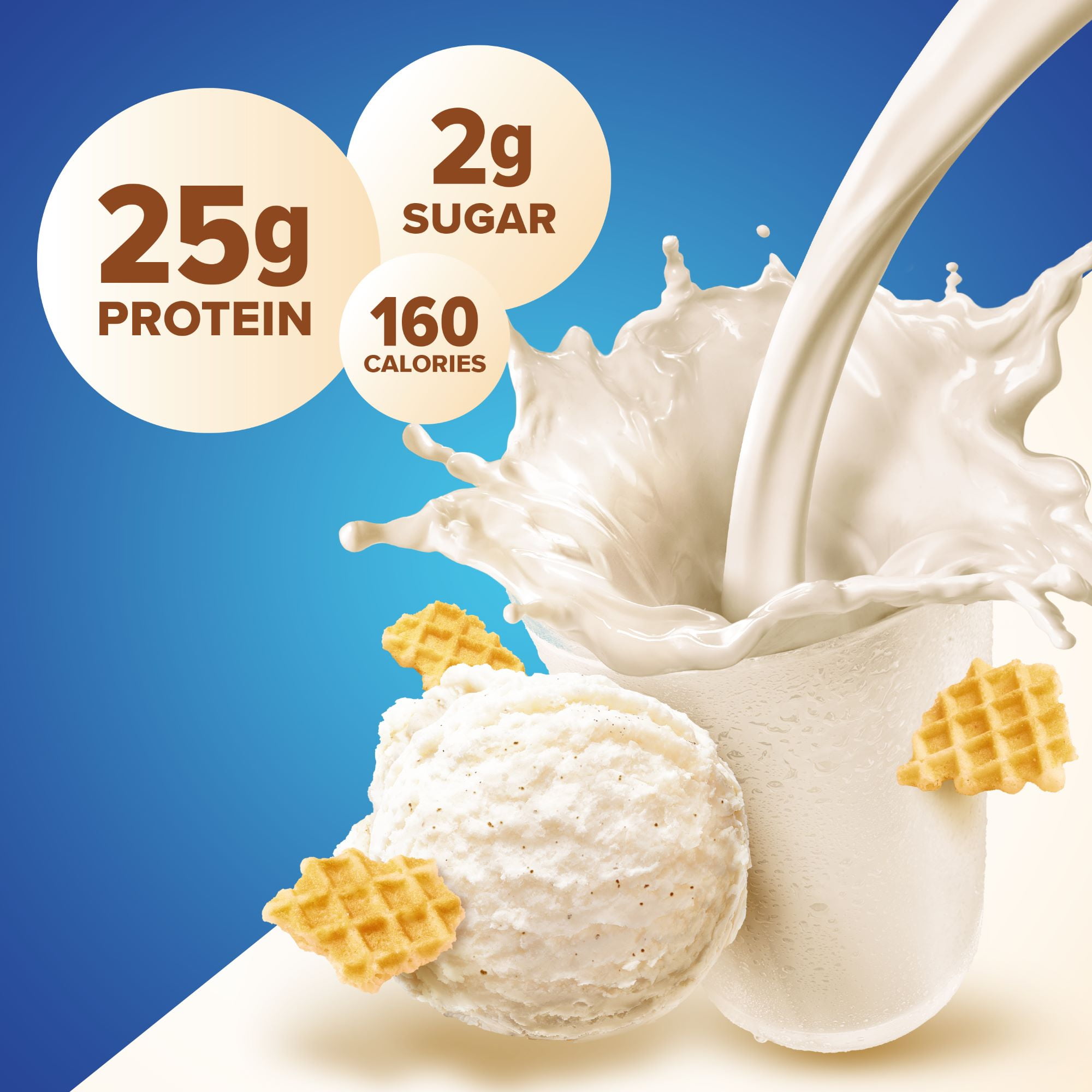 Vanilla Cream Whey Protein Powder, 25g Protein