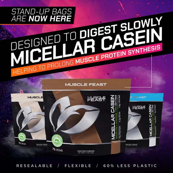 Muscle Feast Micellar Casein Protein, Unflavored 4lb
