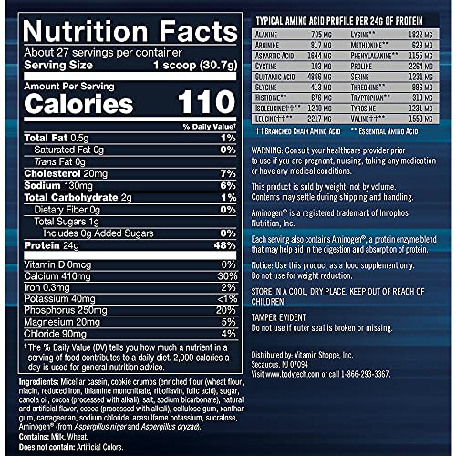 BODYTECH Cookies & Cream Micellar Casein Protein