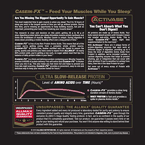 ALLMAX Casein-FX Vanilla Protein - 2 lb