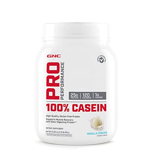 GNC Pro Performance Vanilla Cream Casein Protein