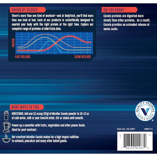 BodyTech Micellar Casein Protein - Rich Chocolate