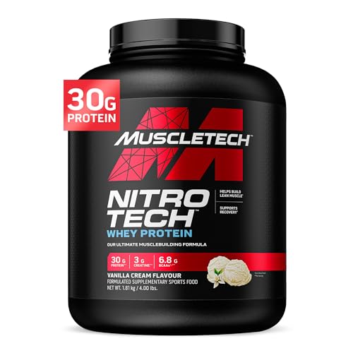 Muscletech Nitro-Tech Whey Protein Powder - Vanilla Cream