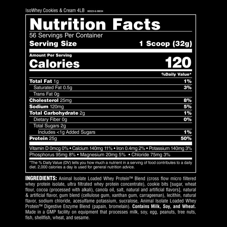 Animal Whey Isolate Protein - Muscle Builder & Recovery