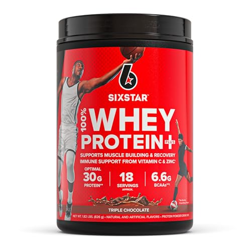 Six Star Whey Protein Plus - Triple Chocolate, 1.82 lbs