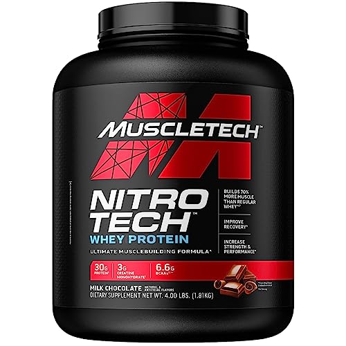 Muscletech Nitro-Tech Whey Protein Powder - 4lb