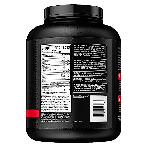 Muscletech Nitro-Tech Whey Protein Powder - 4lb