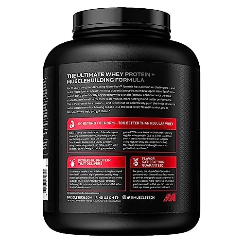 Muscletech Nitro-Tech Whey Protein Powder - 4lb