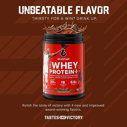 Six Star Whey Protein Plus - Triple Chocolate, 1.82 lbs
