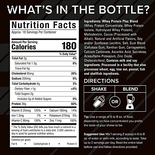 Six Star Whey Protein Plus - Triple Chocolate, 1.82 lbs
