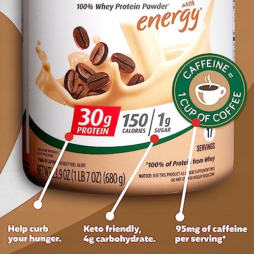 Cafe Latte Protein Powder, 30g Protein, Keto-Friendly