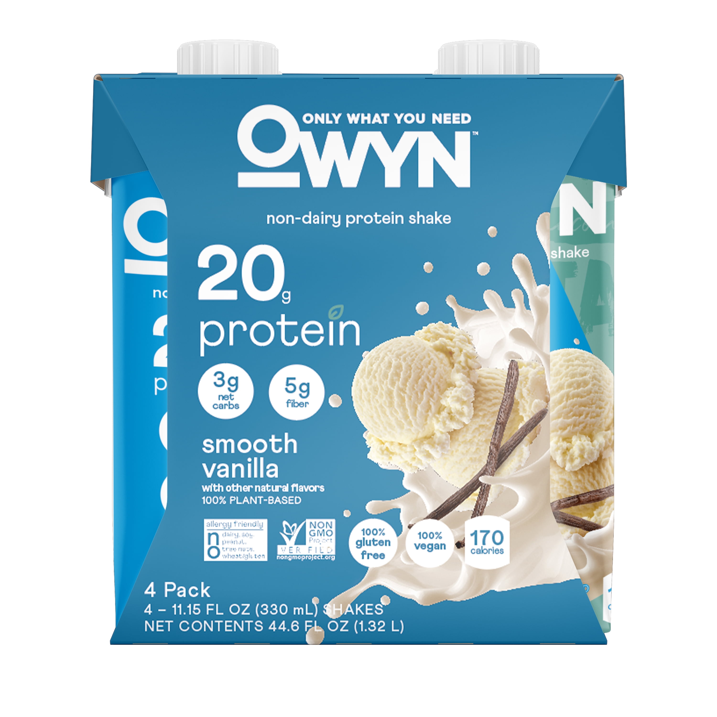OWYN Protein Nutrition Shake, Smooth Vanilla, 4 Ct