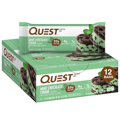 Quest Mint Chocolate Chunk Protein Bars - 12 Count