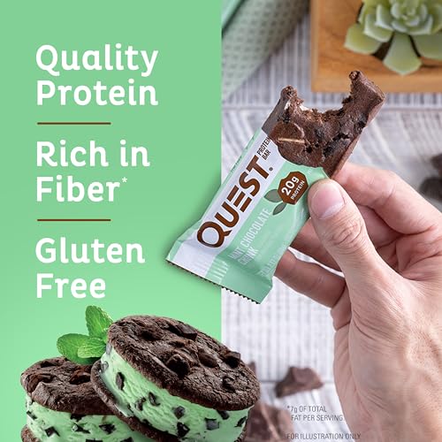Quest Mint Chocolate Chunk Protein Bars - 12 Count
