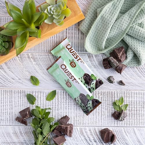 Quest Mint Chocolate Chunk Protein Bars - 12 Count
