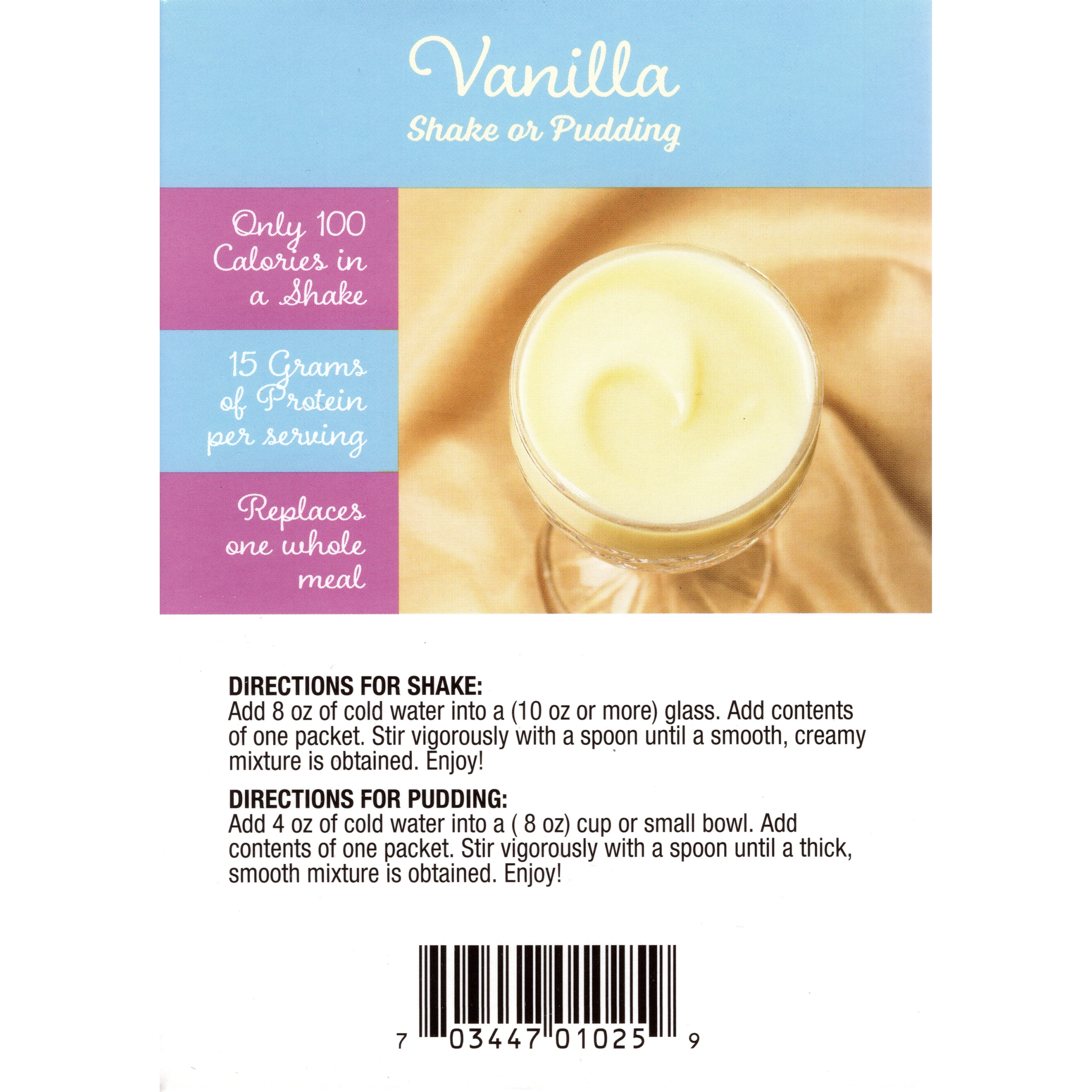 Vanilla High Protein Meal Replacement Shake - 7/Box