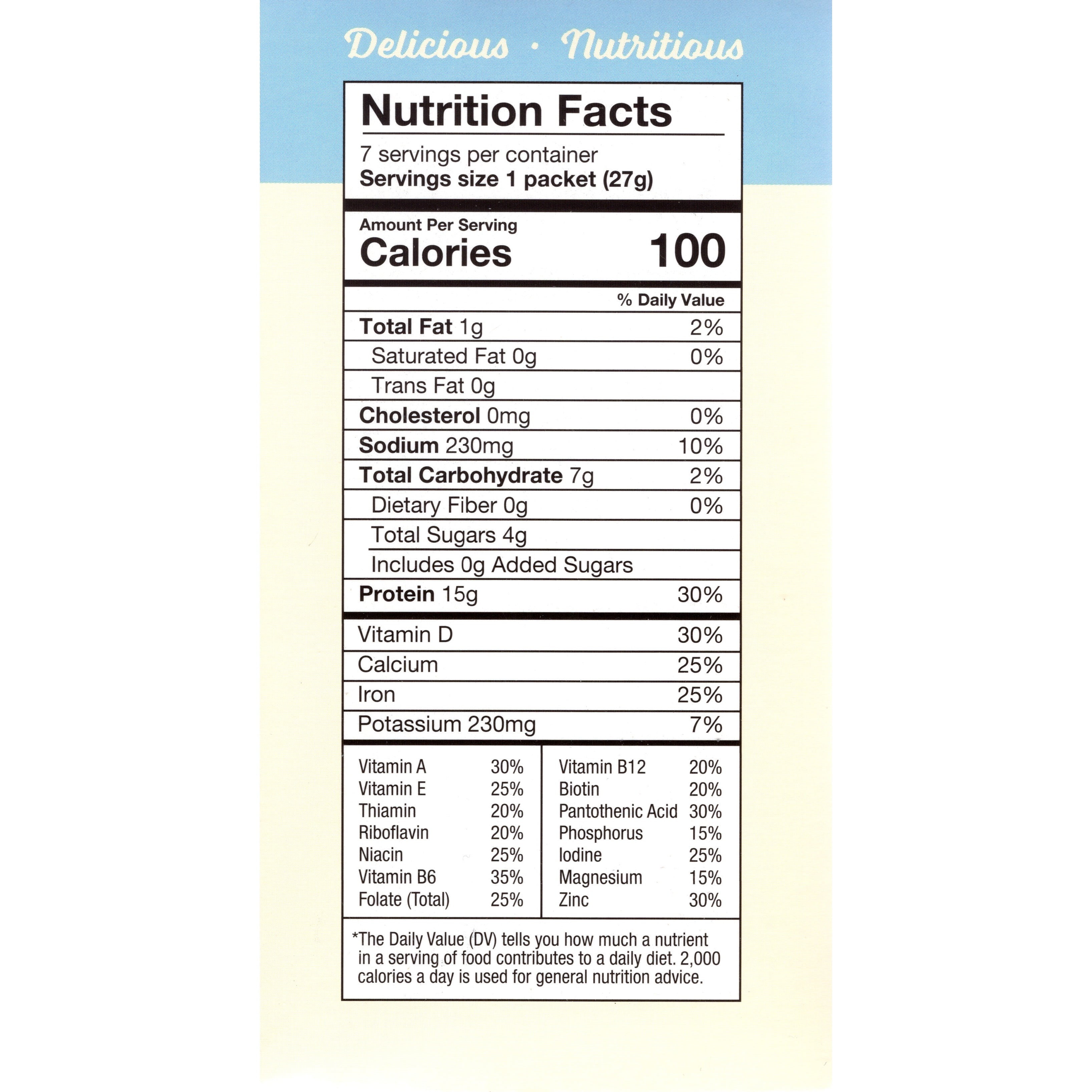 Vanilla High Protein Meal Replacement Shake - 7/Box
