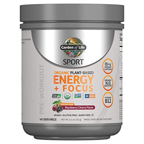 Organic Sport Pre Workout Energy Powder - BlackBerry Cherry