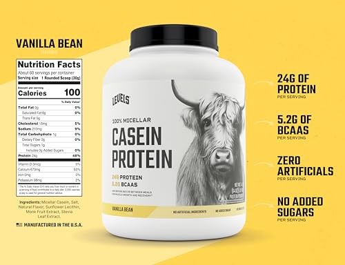 Hormone-Free Vanilla Bean Micellar Casein Protein 4LB